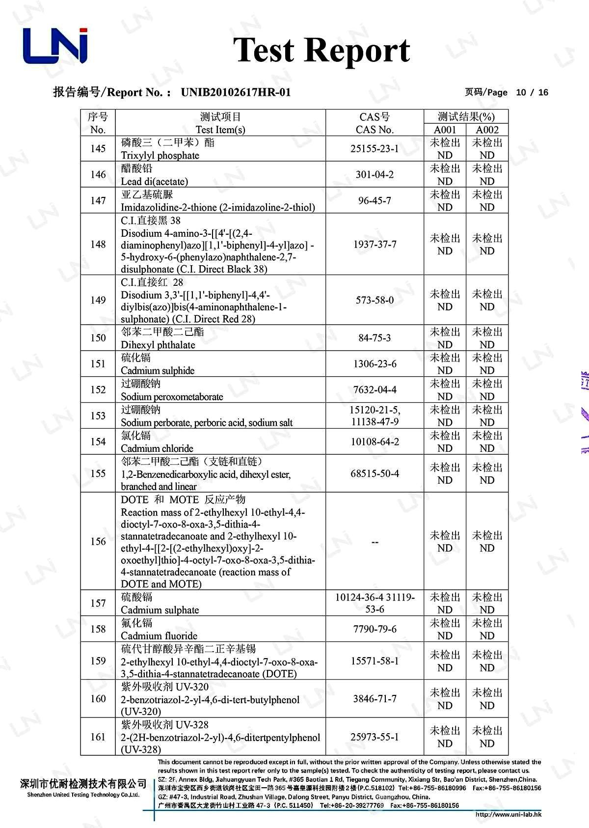 数码管-REACH中英文报告